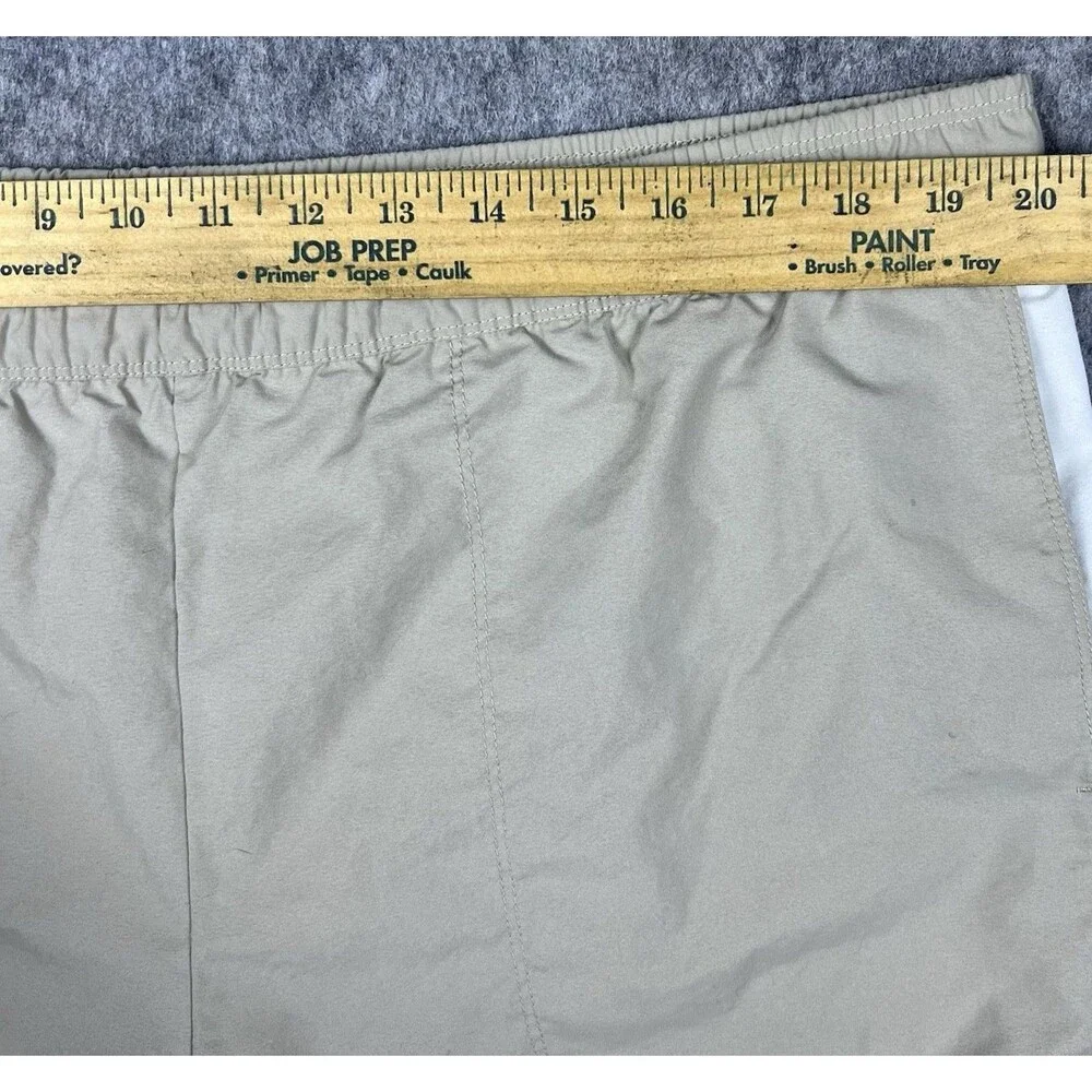 Vtg Nike Men's Swim Trunks Board Shorts Tan Mesh Lined 10